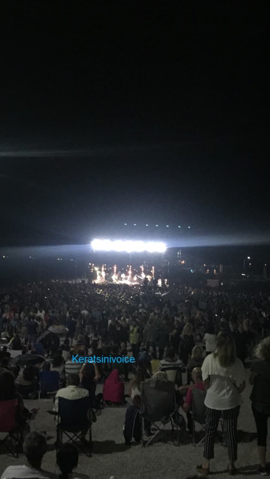 Ο «Αντίνοος»... νίκησε τη Ζουγανέλη - Διακόπηκε η συναυλία στην Δραπετσώνα λόγω της κακοκαιρίας