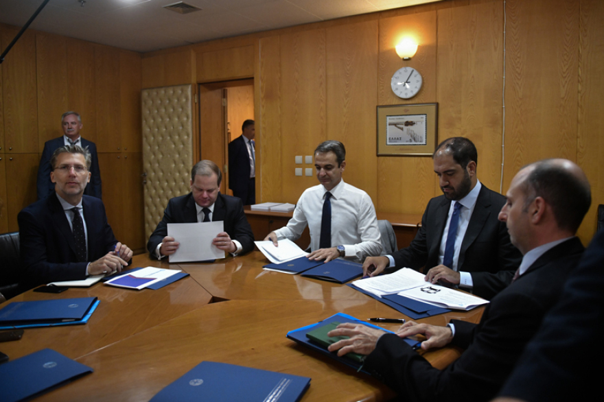 Στο υπουργείο Υποδομών και Μεταφορών ο Κυριάκος Μητσοτάκης - Σε εξέλιξη σύσκεψη