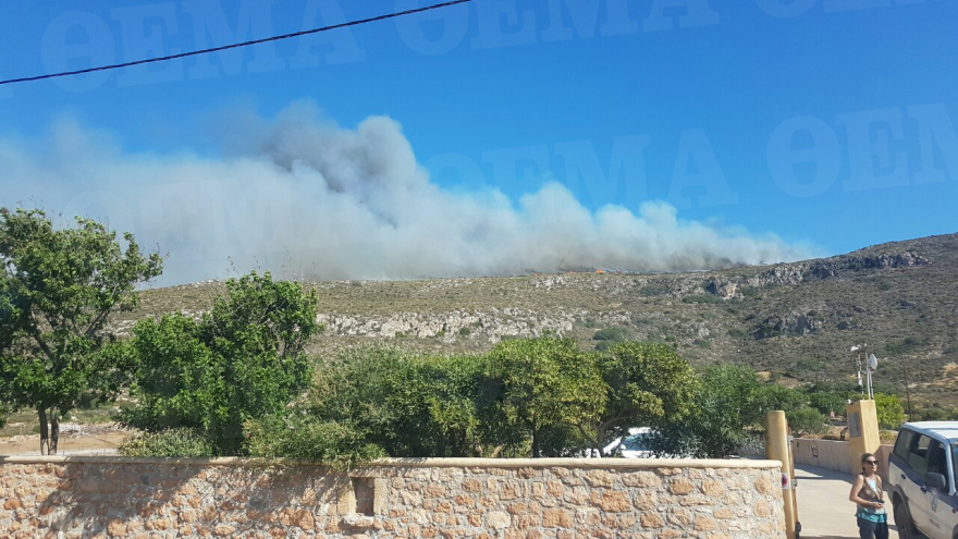 Πυρκαγιά στην Ελαφόνησο 