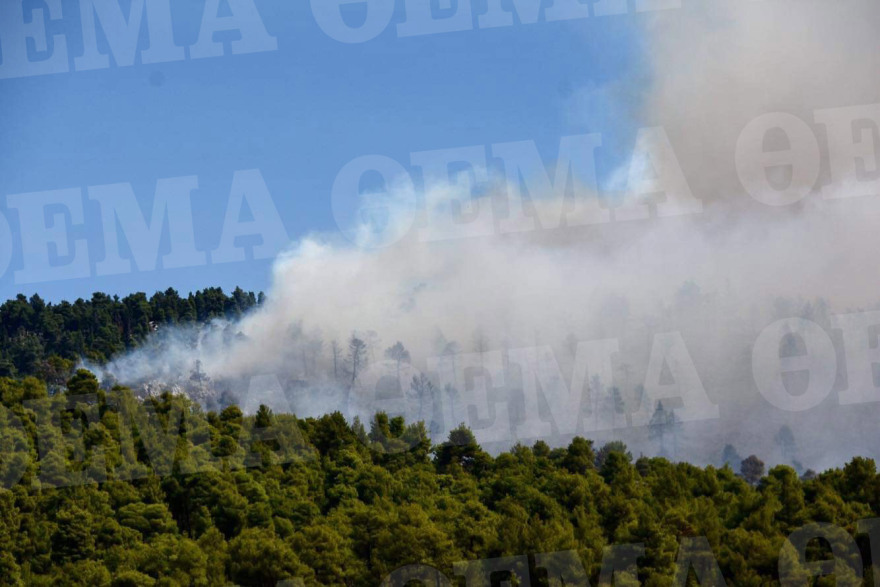 Φωτιά στην Εύβοια: Μέσα στο χωριό Μακρυμάλλη οι φλόγες - Εκκενώθηκαν τέσσερα χωριά 