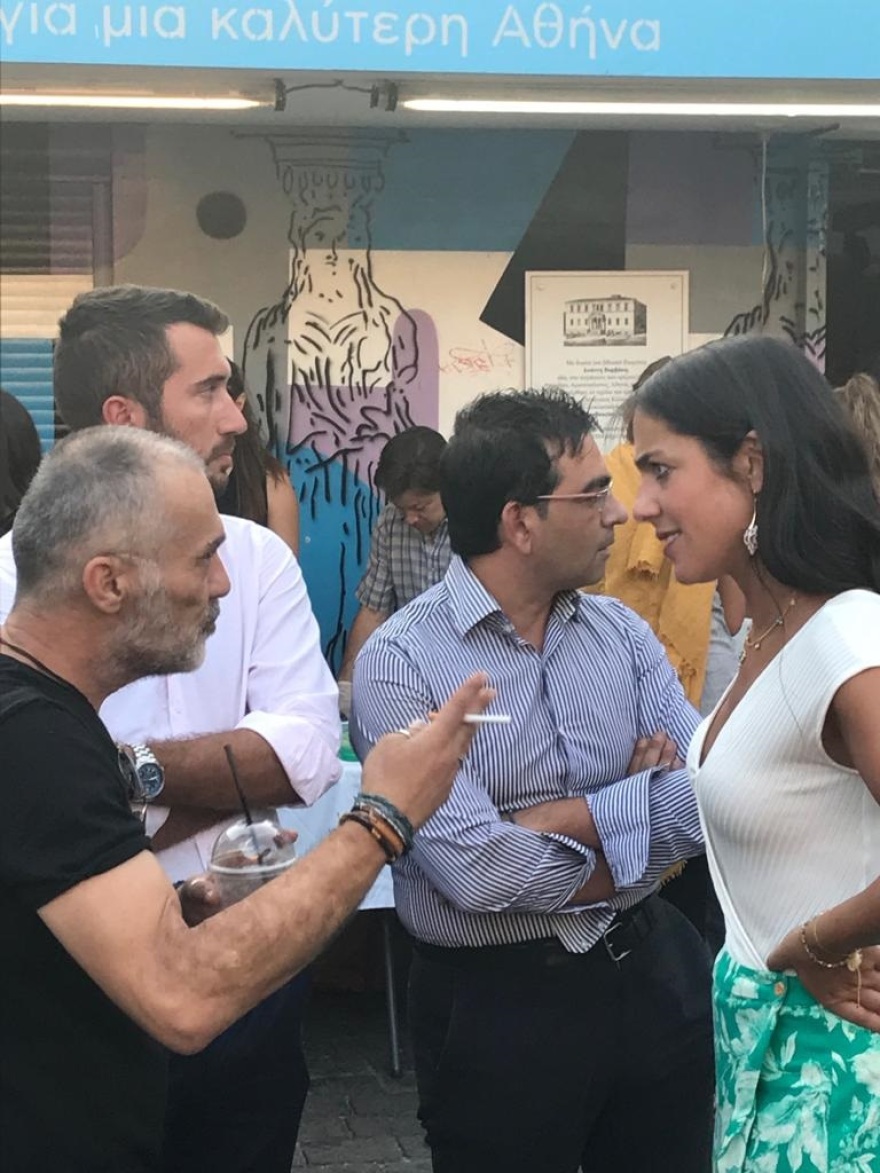 Στον χώρο του συνΑθηνά στη Βαρβάκειο η υφυπουργός Εργασίας Δόμνα Μιχαηλίδου