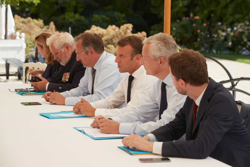 Φωτογραφίες: Ο Κυριάκος Μητσοτάκης στο Μέγαρο των Ηλυσίων - Η ξενάγηση από τον Μακρόν