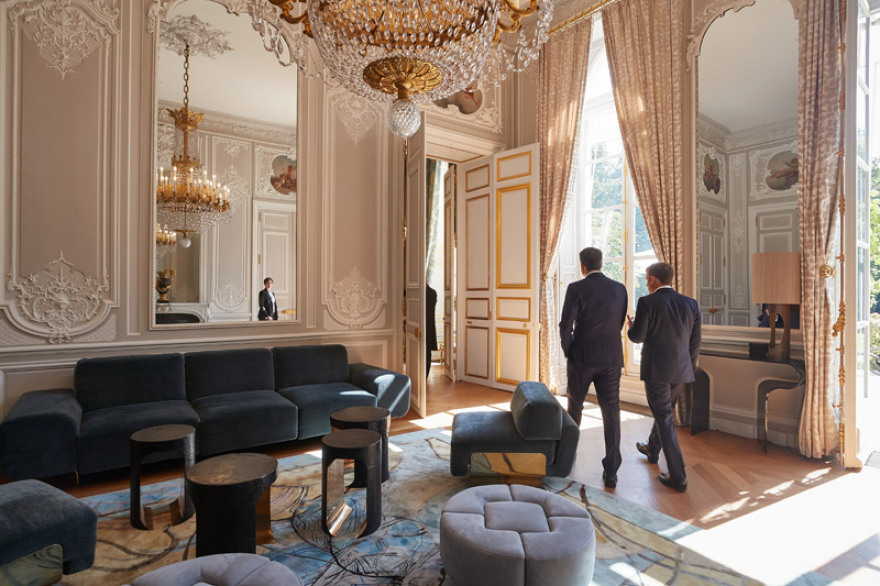 Φωτογραφίες: Ο Κυριάκος Μητσοτάκης στο Μέγαρο των Ηλυσίων - Η ξενάγηση από τον Μακρόν