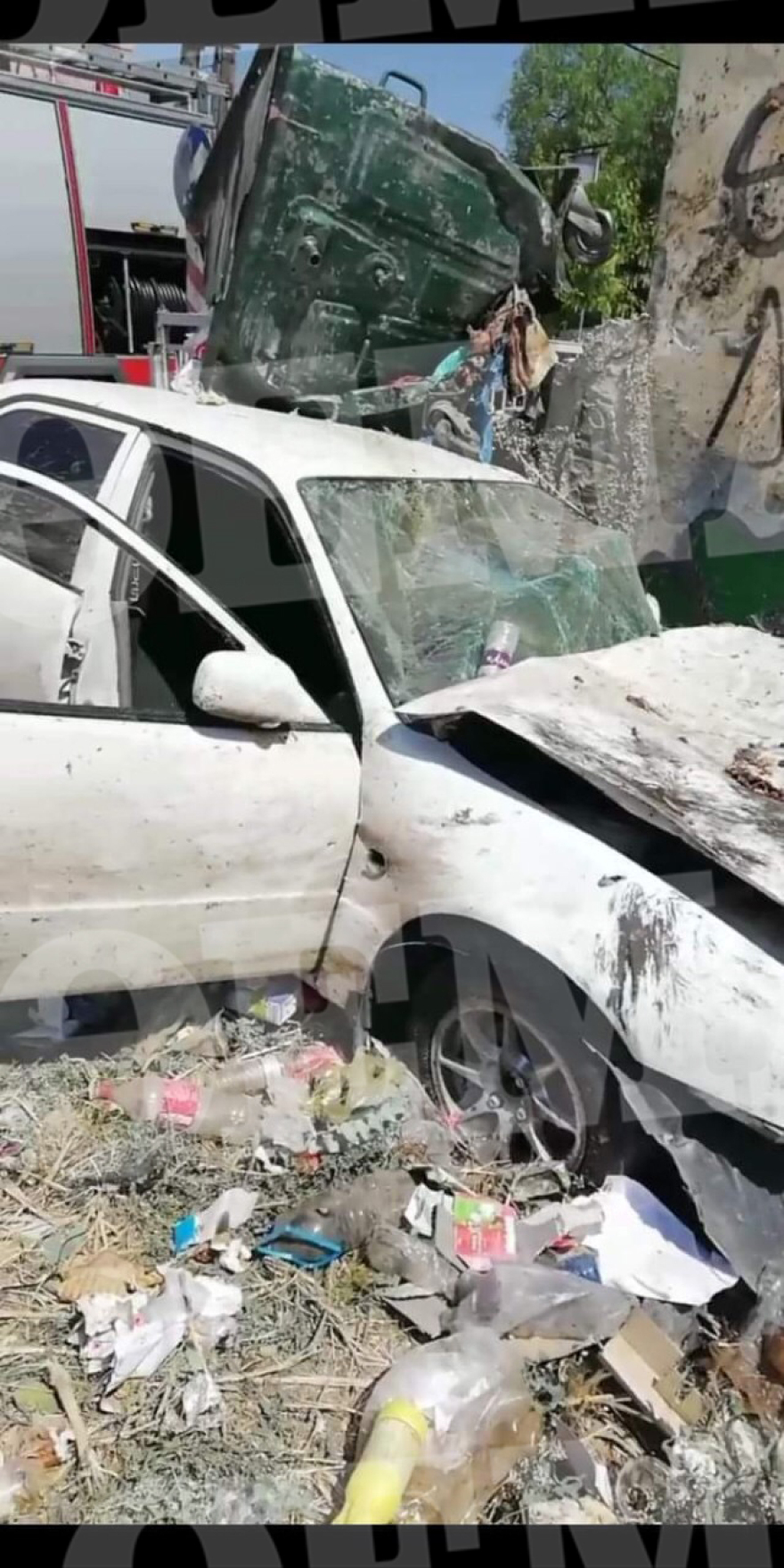 Σοκαριστικό δυστύχημα στο Καματερό: Πήγε να πετάξει τα σκουπίδια και τον παρέσυρε αυτοκίνητο