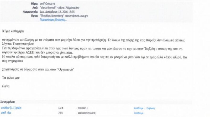 Υπουργοί του ΣΥΡΙΖΑ έδιναν στο ΚΕΕΛΠΝΟ λίστα με ονόματα για προσλήψεις 