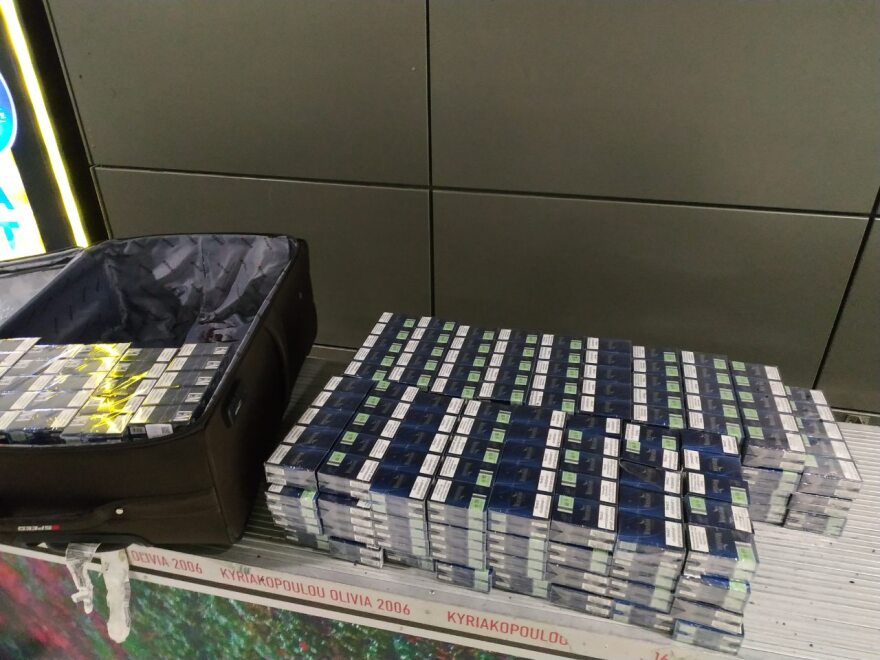 Κατάσχεση πάνω από 20.000 λαθραίων τσιγάρων στο αεροδρόμιο «Μακεδονία»