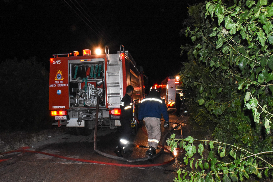 Φωτιά σε διώροφη κατοικία στο Ναύπλιο