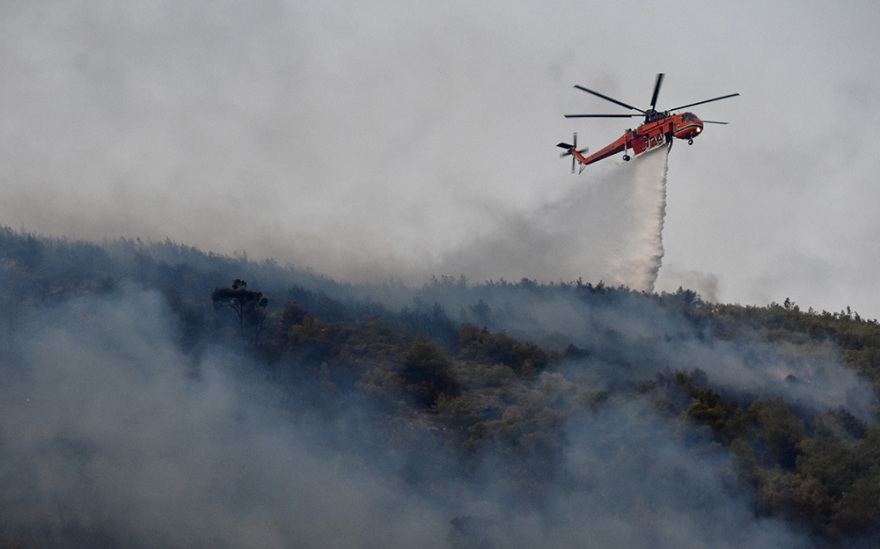 Φωτιά στη Νέα Μάκρη: Σε ύφεση το μέτωπο - Υπόνοιες για εμπρησμό