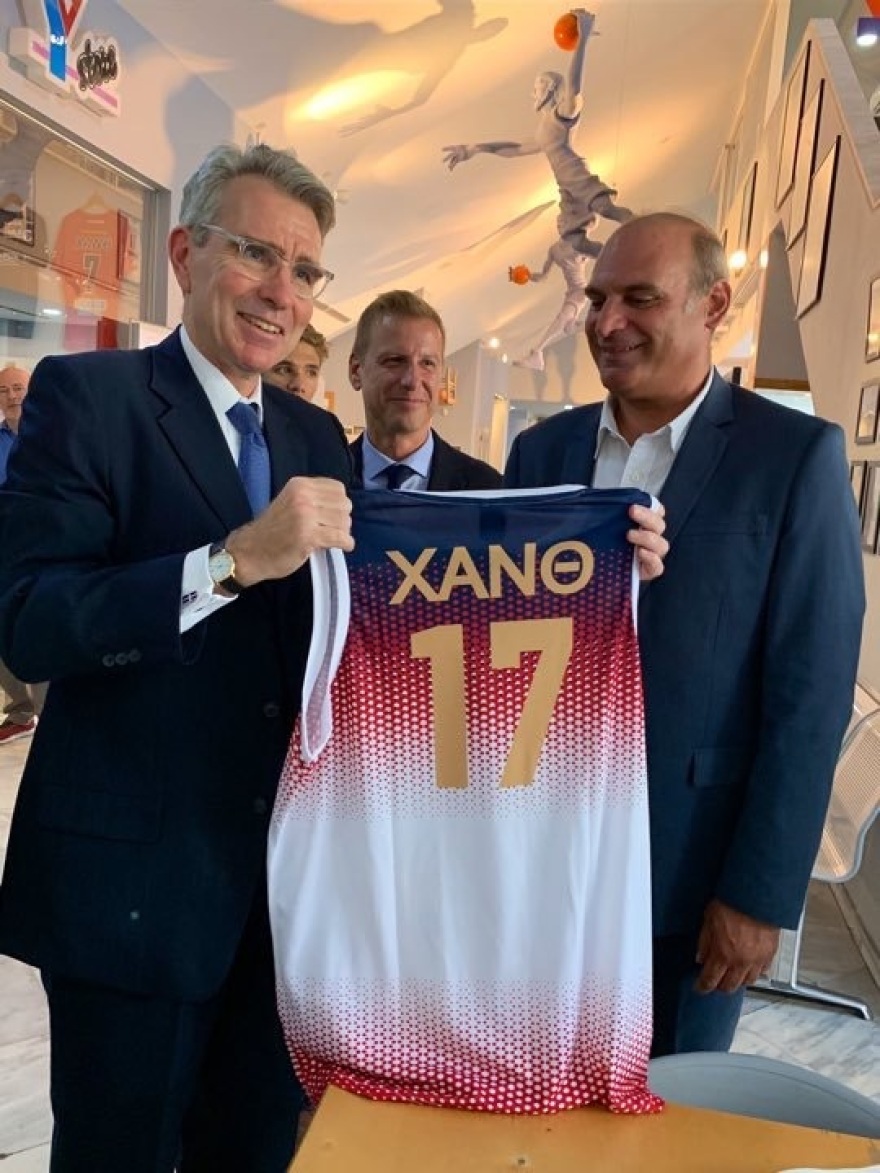 Στο μουσείο μπάσκετ της ΧΑΝΘ ο Πάιατ την παραμονή του ντέρμπι Ελλάδα - ΗΠΑ