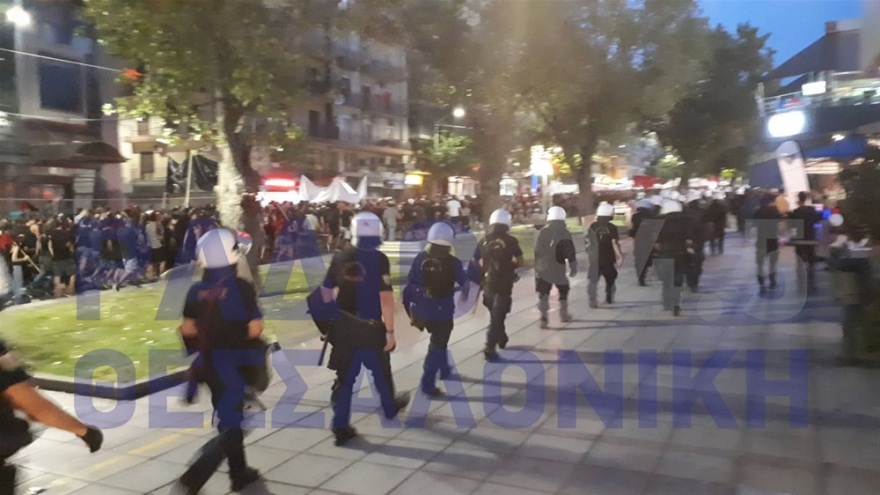 ΔΕΘ 2019: Ισχυρές αστυνομικές δυνάμεις έξω από το ΑΠΘ - Βίντεο και φωτογραφίες