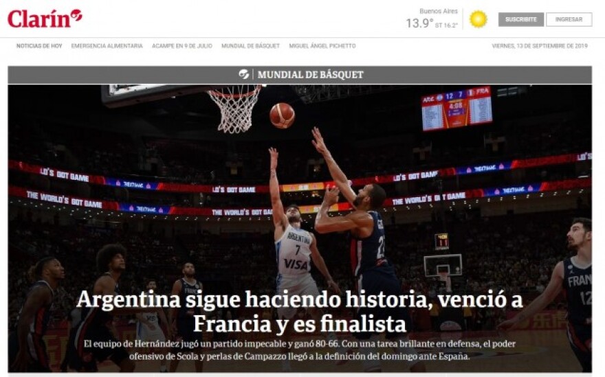 Μουντομπάσκετ 2019: Παραλήρημα στον αργεντίνικο Τύπο για την πρόκριση στον μεγάλο τελικό