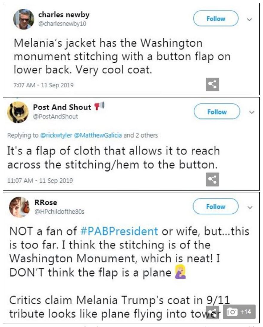 Μπέρδεψε τους Αμερικανούς το παλτό που φόρεσε η Μελάνια την 11η Σεπτεμβρίου