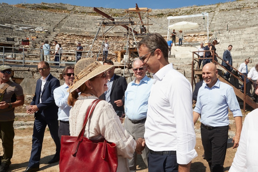Στο αρχαίο θέατρο Δωδώνης ο Κυριάκος Μητσοτάκης