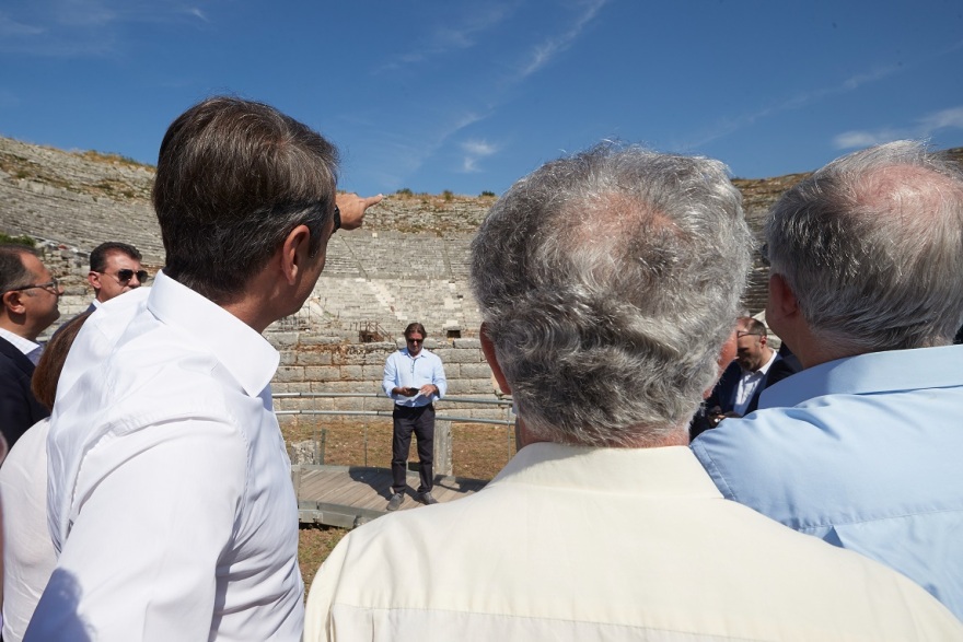 Στο αρχαίο θέατρο Δωδώνης ο Κυριάκος Μητσοτάκης