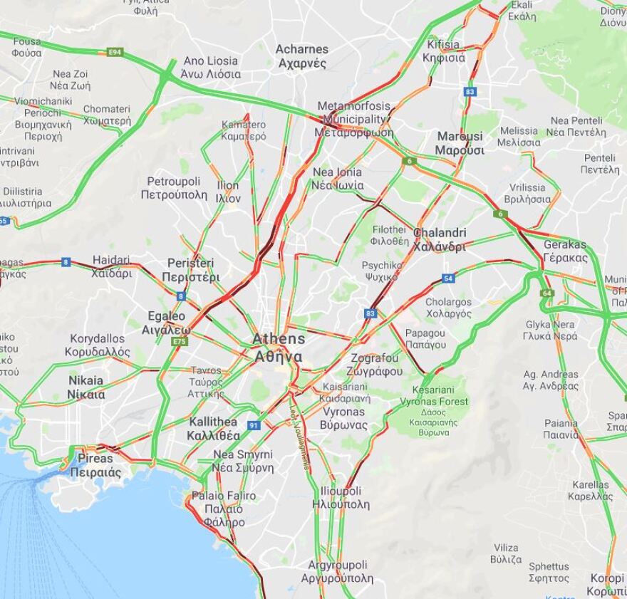 Ομαλοποιήθηκε η κατάσταση στον Κηφισό μετά το τροχαίο