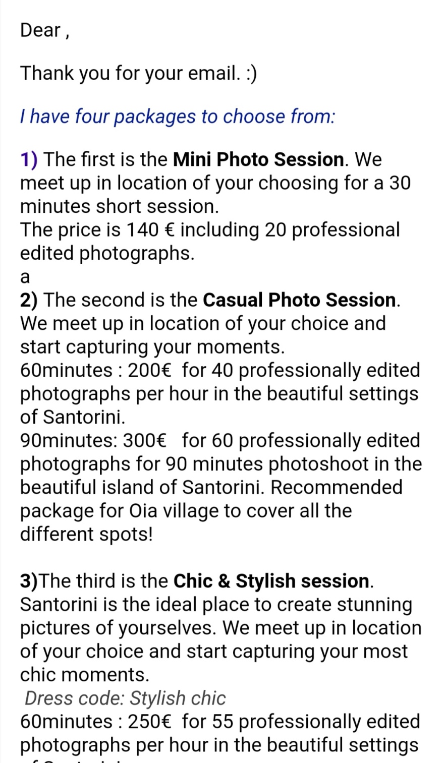 Σαντορίνη: 800 ευρώ πληρώνουν οι τουρίστες για να φωτογραφηθούν στο νησί