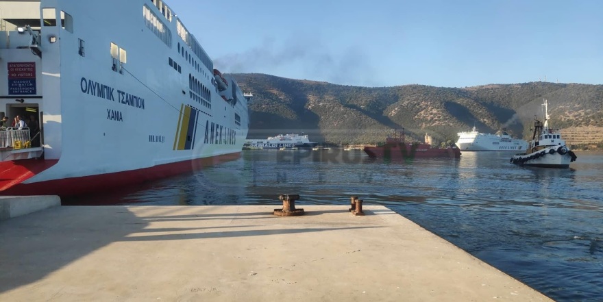 Φωτιά σε πλοίο με 538 επιβάτες έξω από την Ηγουμενίτσα