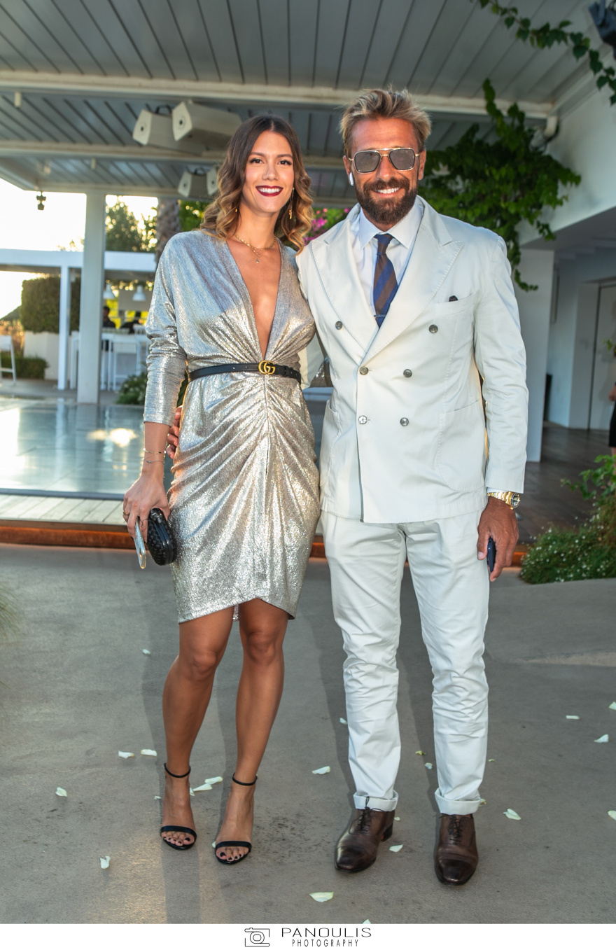 Ο λαμπερός γάμος της Δήμητρας Λαζαράτου με τον Μιχάλη Σταθάτο