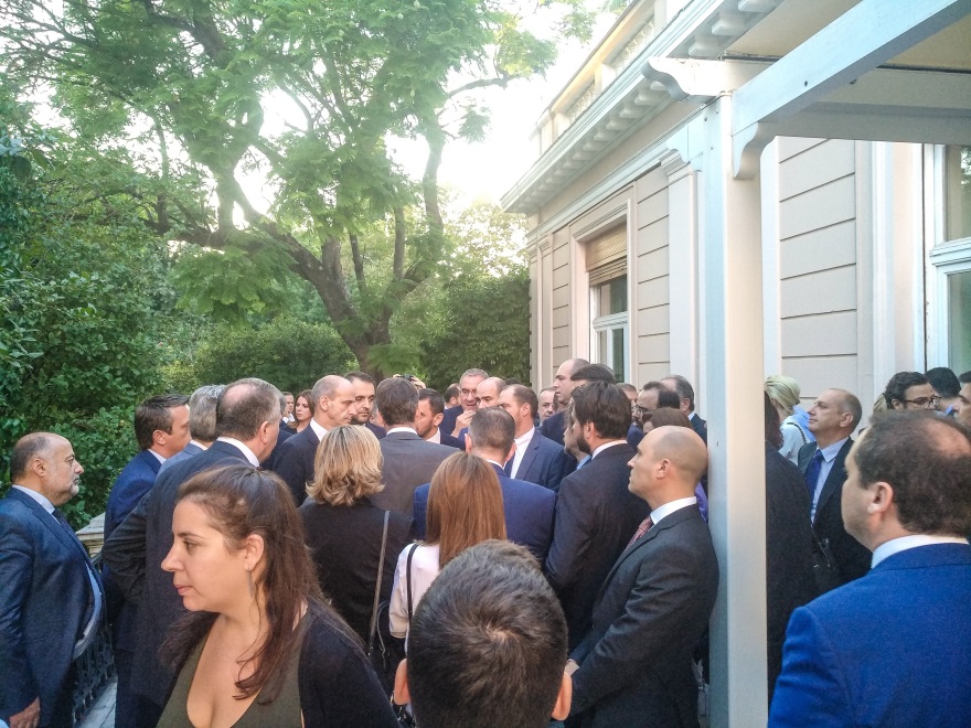 Συνάντηση του Κυριάκου Μητσοτάκη με τους νέους βουλευτές της ΝΔ στο Μαξίμου 