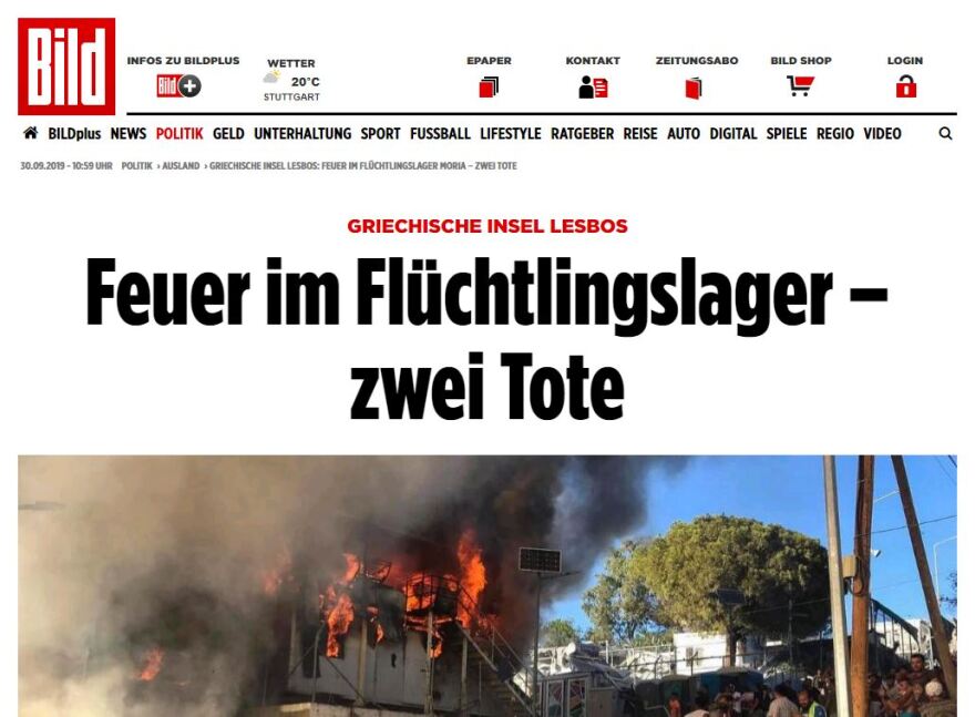 Διεθνή ΜΜΕ για τη Μόρια: Η Συμφωνία με την Τουρκία δεν «προχωρά» - Εκκενώστε τον καταυλισμό