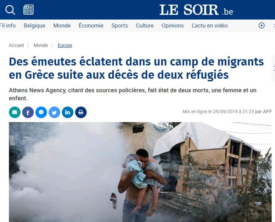 Διεθνή ΜΜΕ για τη Μόρια: Η Συμφωνία με την Τουρκία δεν «προχωρά» - Εκκενώστε τον καταυλισμό