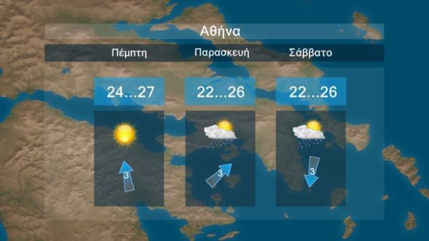 Ο καιρός αύριο: Ποιες περιοχές θα «χτυπήσει» η κακοκαιρία - Πόσο θα διαρκέσει  