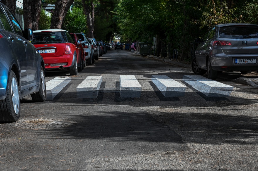 Δημιουργήθηκαν οι πρώτες τρισδιάστατες διάβασεις πεζών στην Αθήνα