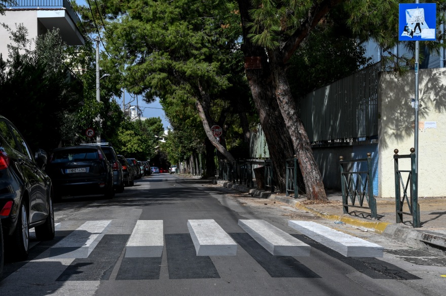 Δημιουργήθηκαν οι πρώτες τρισδιάστατες διάβασεις πεζών στην Αθήνα