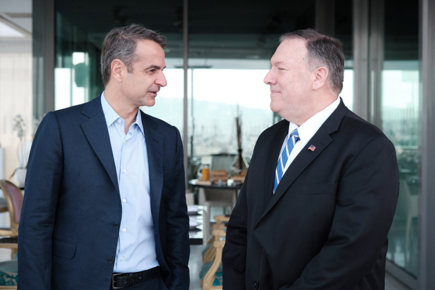 Κυριάκος και Μαρέβα Μητσοτάκη πήραν πρωινό με το ζεύγος Πομπέο - Δείτε βίντεο