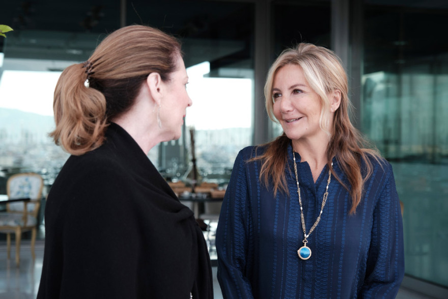 Κυριάκος και Μαρέβα Μητσοτάκη πήραν πρωινό με το ζεύγος Πομπέο - Δείτε βίντεο