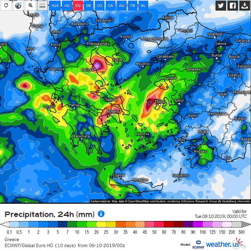 Καλλιάνος για τον καιρό: Καταιγίδες και πλημμύρες «φέρνει» η νέα κακοκαιρία
