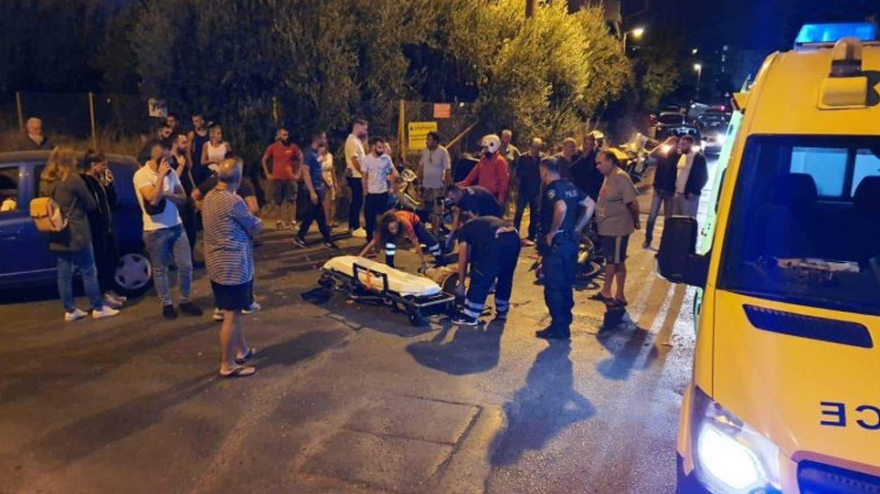 Ντελιβεράς τραυματίστηκε σοβαρά σε τροχαίο στο Ηράκλειο