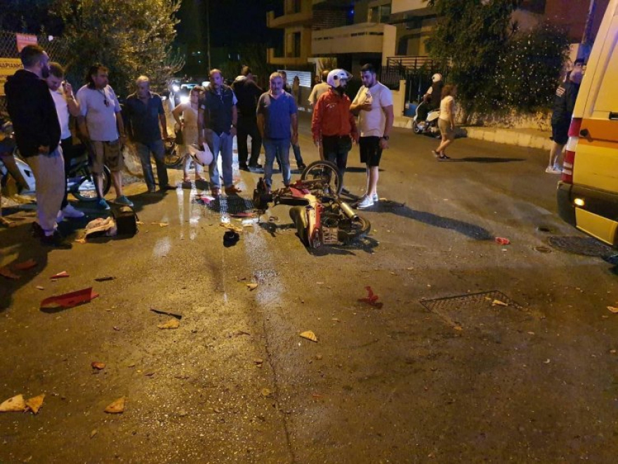 Ντελιβεράς τραυματίστηκε σοβαρά σε τροχαίο στο Ηράκλειο