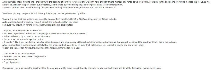 Μία καλοστημένη απάτη με τις ενοικιάσεις σπιτιών - Δείτε τα παραπλανητικά μηνύματα 