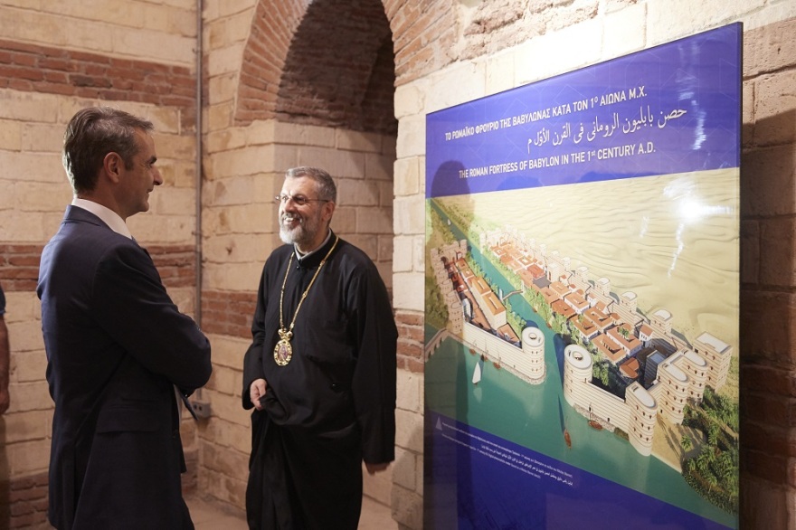 Φωτογραφίες: Στην Ιερά Μονή του Αγίου Γεωργίου στο Κάιρο ο πρωθυπουργός