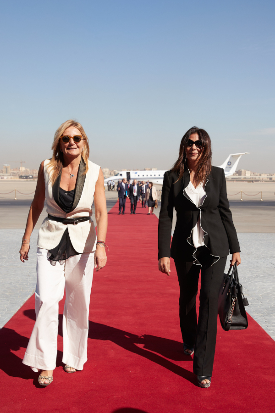 Μαρέβα Μητσοτάκη: Η κομψή εμφάνιση στο Κάιρο