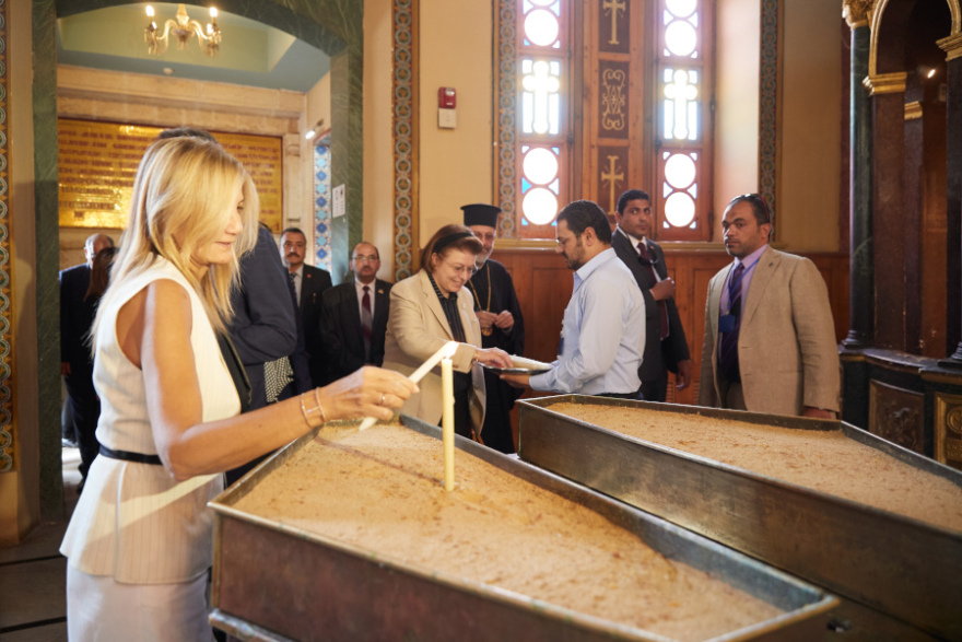 Μαρέβα Μητσοτάκη: Η κομψή εμφάνιση στο Κάιρο