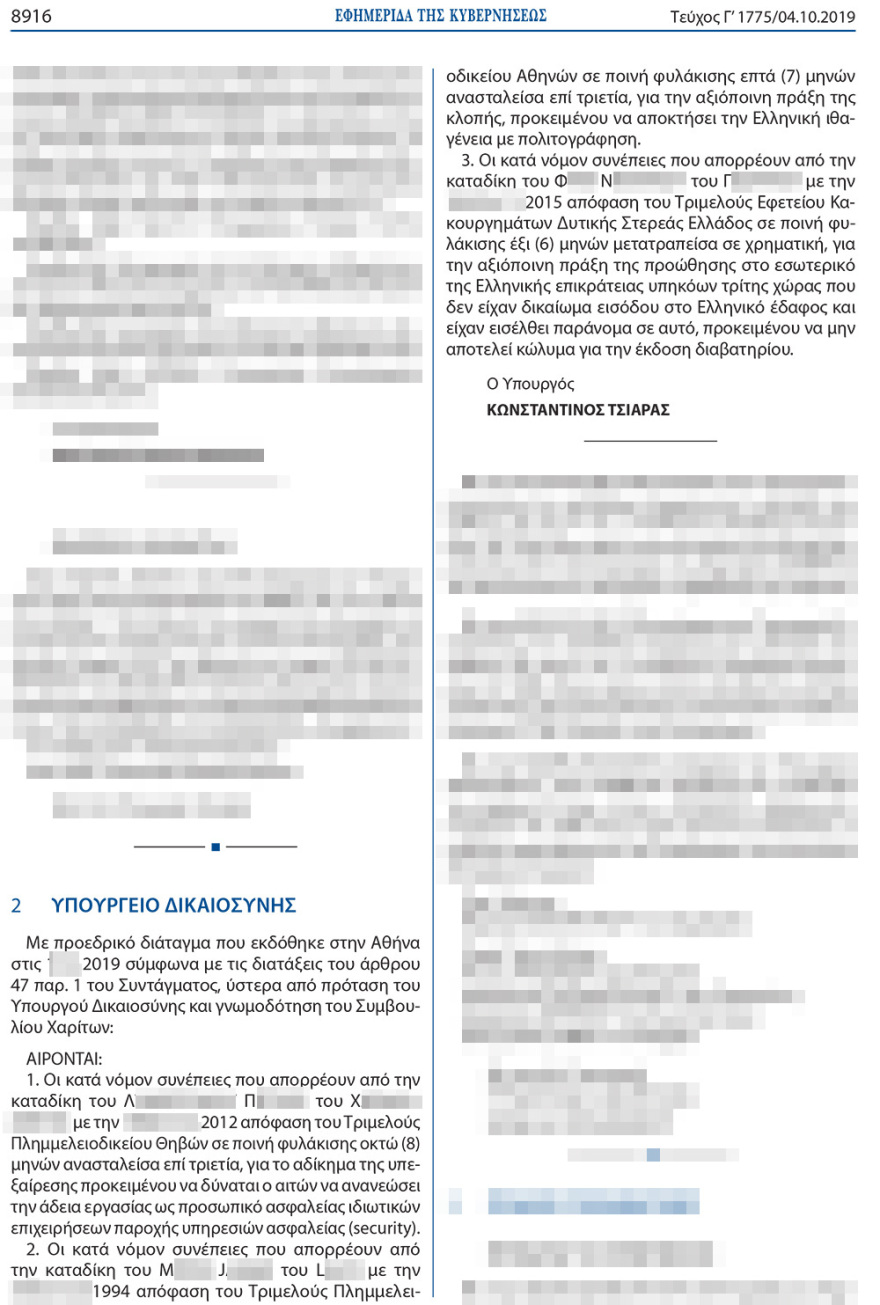 Έδωσαν χάρη σε διακινητή μεταναστών για να βγάλει διαβατήριο