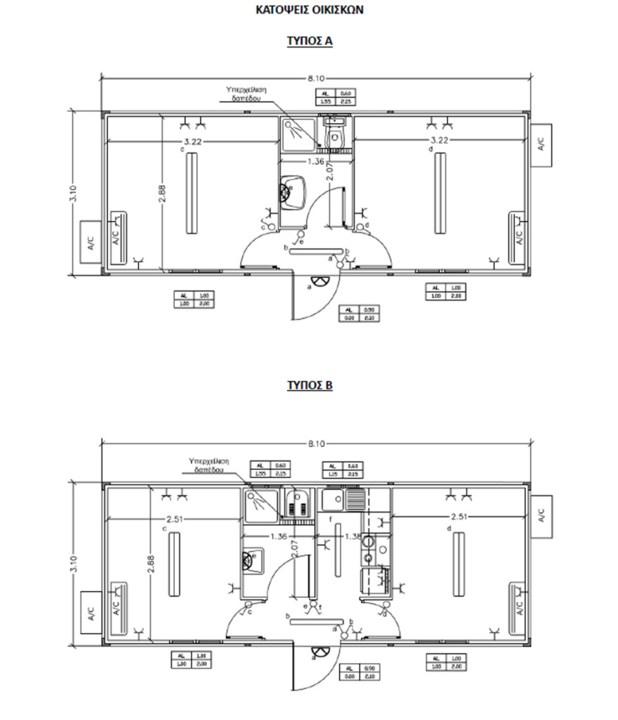 ΓΕΝ: Προμήθεια 800 οικίσκων για μετανάστες και πρόσφυγες ύψους €10 εκατ.