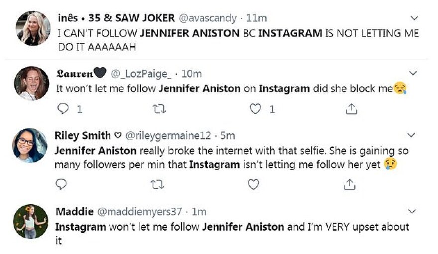 Τζένιφερ Άνιστον για τη selfie που «τρέλανε» τους φαν: «Συγγνώμη, νομίζω ότι... χάλασα το Instagram»