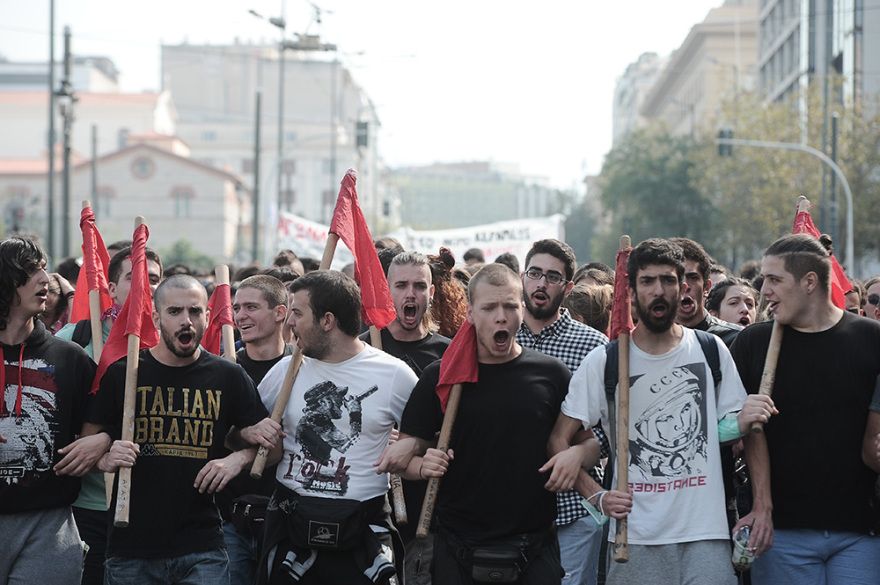 Συλλαλητήριο φοιτητών στα Προπύλαια 
