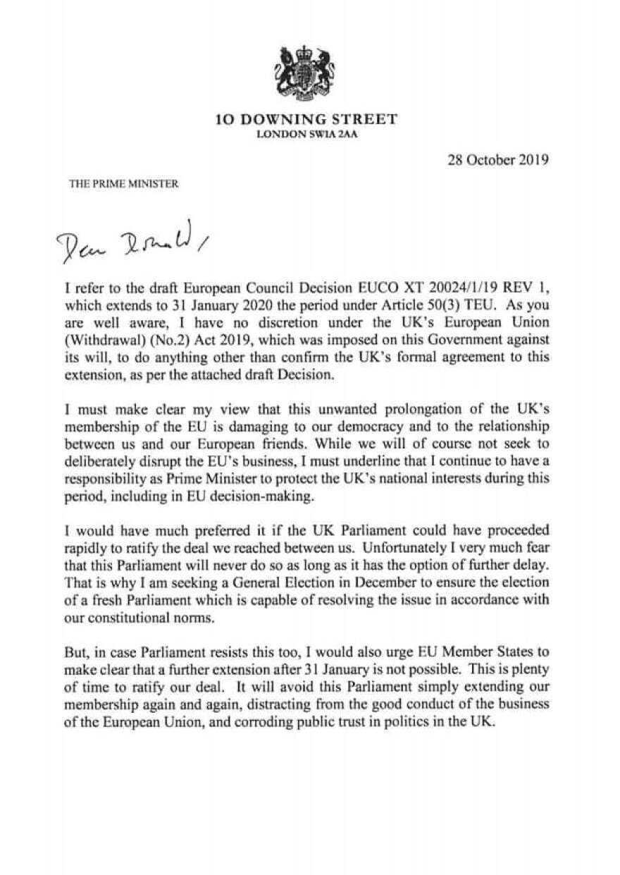 Brexit: Ο Μπόρις Τζόνσον αποδέχθηκε την αναβολή - Η Βουλή συζητά για πρόωρες εκλογές