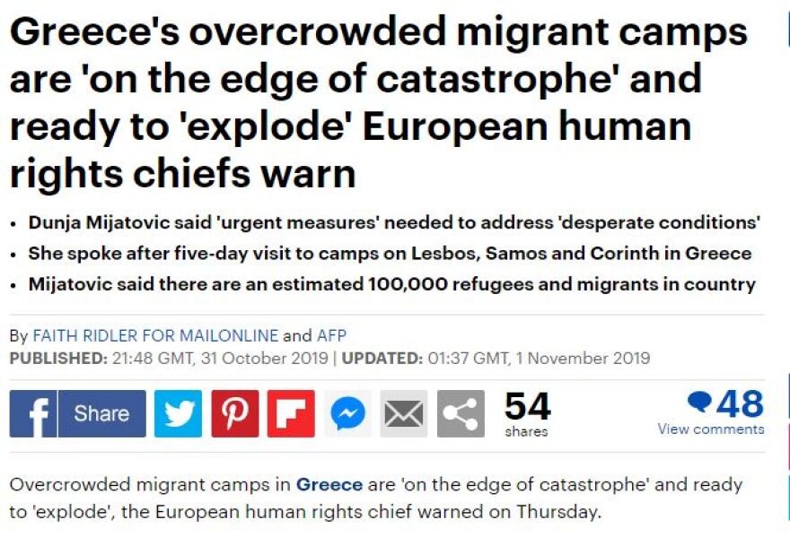 Μεταναστευτικό: Tι γράφουν τα διεθνή ΜΜΕ για την κατάσταση στα ελληνικά hotspot