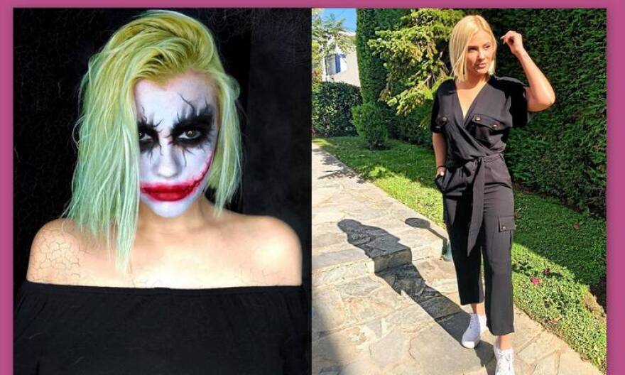 Η Λάουρα Νάργες μεταμφιέστηκε σε Τζόκερ: Δείτε καρέ - καρέ το μακιγιάζ της 