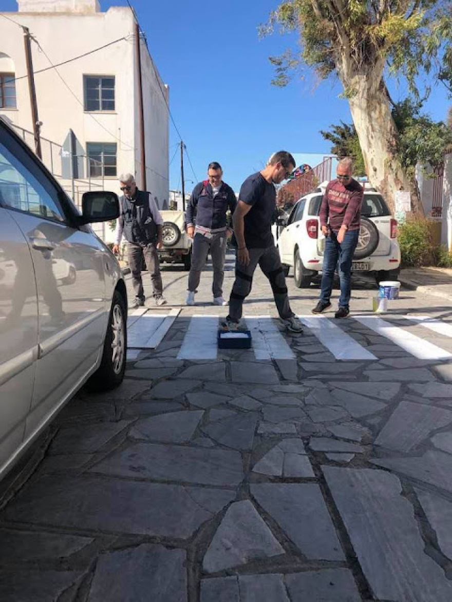 Η Τήνος απέκτησε τις πρώτες 3D διαβάσεις πεζών