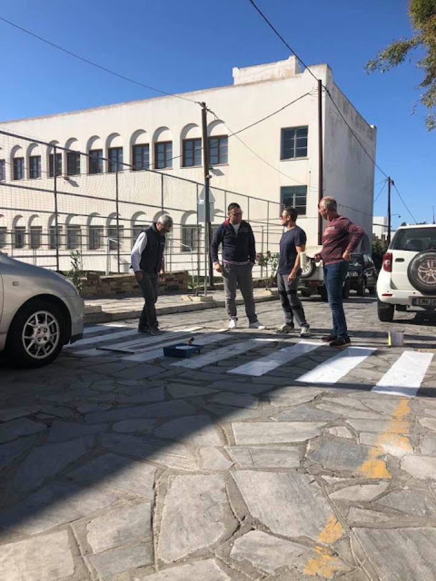 Η Τήνος απέκτησε τις πρώτες 3D διαβάσεις πεζών