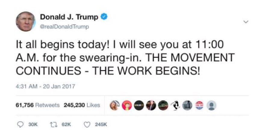 Τραμπ: Έχει αναρτήσει έντεκα χιλιάδες tweets στη διάρκεια της προεδρίας του