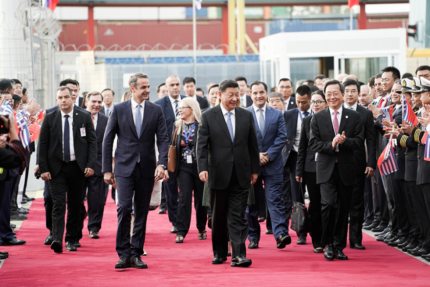 Στις εγκαταστάσεις της COSCO Σι - Μητσοτάκης