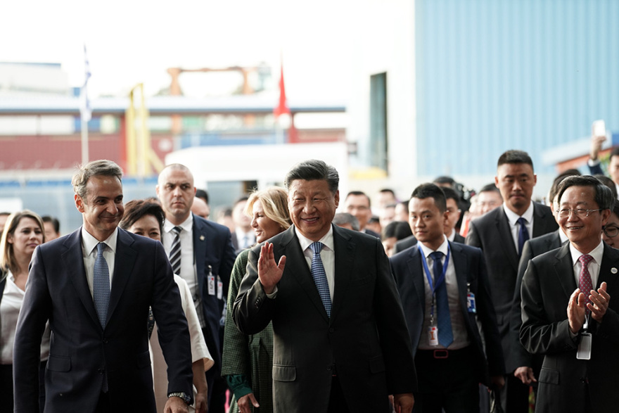 Στις εγκαταστάσεις της COSCO Σι - Μητσοτάκης