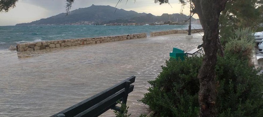 Κακοκαιρία: Η «Βικτώρια» έφτασε και στη Ζάκυνθο